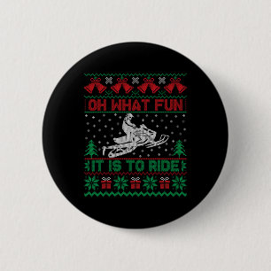 Badge Rond 5 Cm Oh Quelle Joie De Faire Du Motoneige T-shirt De No