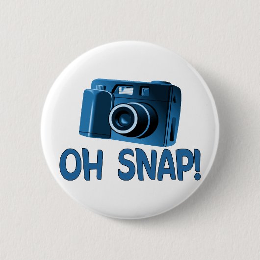 Badge Rond 5 Cm Oh Snap Caméra (Devant)