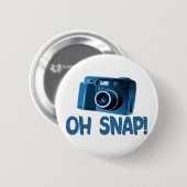 Badge Rond 5 Cm Oh Snap Caméra (Devant & derrière)