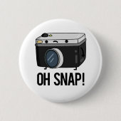 Badge Rond 5 Cm Oh Snap Funny Caméra Pun (Devant)