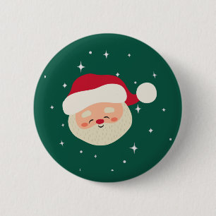 Badge Rond 5 Cm Oh What Fun Noël Père Noël fête d'anniversaire