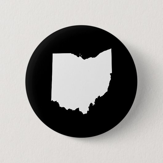 Badge Rond 5 Cm Ohio en blanc et noir (Devant)