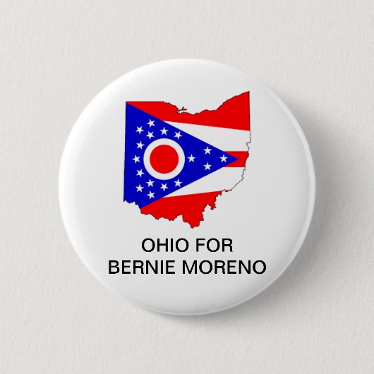 Badge Rond 5 Cm OHIO pour BERNIE MORENO SENATE Button (Devant)