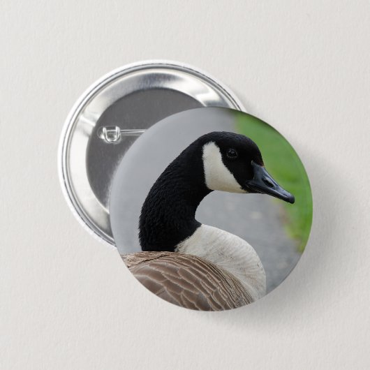 Badge Rond 5 Cm Oie canadienne (Devant & derrière)