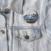 Badge Rond 5 Cm Oies éparses (En situation)