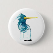 Badge Rond 5 Cm Oiseau (Devant)