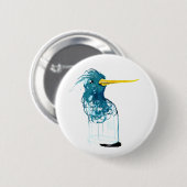 Badge Rond 5 Cm Oiseau (Devant & derrière)
