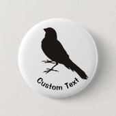Badge Rond 5 Cm Oiseau canarien permanent (Devant)