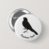 Badge Rond 5 Cm Oiseau canarien permanent (Devant & derrière)