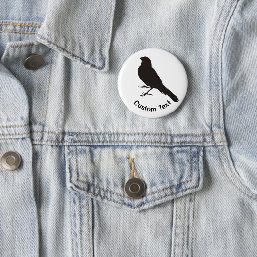 Badge Rond 5 Cm Oiseau canarien permanent (En situation)