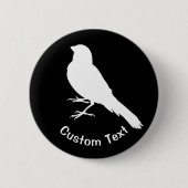 Badge Rond 5 Cm Oiseau canarien permanent (Devant)