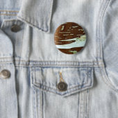 Badge Rond 5 Cm Oiseau d'Arbre Naturel (En situation)