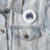 Badge Rond 5 Cm Oiseau de dronte (ineptus de Didus) (En situation)