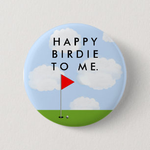 Badge Rond 5 Cm Oiseau de golf