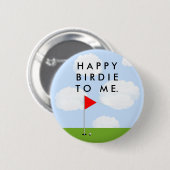 Badge Rond 5 Cm Oiseau de golf (Devant & derrière)