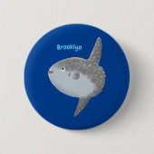 Badge Rond 5 Cm Oiseau de mer mola mola mignonne caricature (Devant)