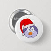 Badge Rond 5 Cm Oiseau de Noël (Devant & derrière)