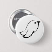 Badge Rond 5 Cm Oiseau d'Emo (Devant & derrière)