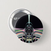 Badge Rond 5 Cm Oiseau funky (Devant & derrière)