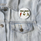 Badge Rond 5 Cm Oiseau Nerd (En situation)