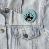Badge Rond 5 Cm Oiseau osseux (En situation)