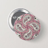 Badge Rond 5 Cm Oiseaux de marguerite en rose bébé (Devant & derrière)