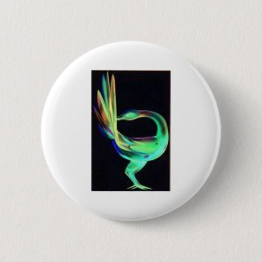 Badge Rond 5 Cm Oiseaux de Sankofa (Devant)