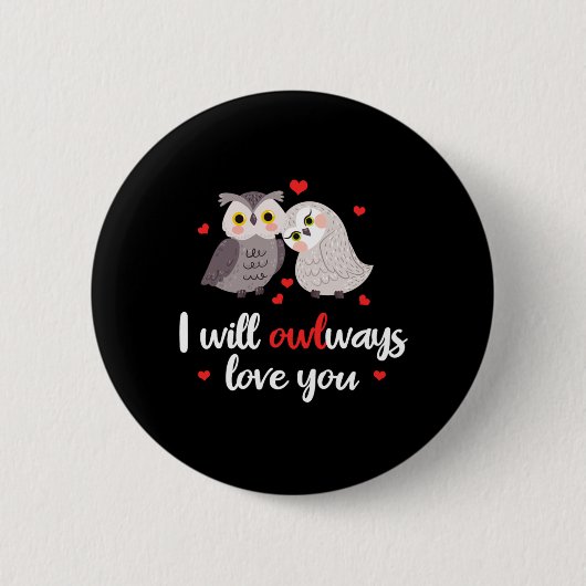 Badge Rond 5 Cm Oiseaux doux Oiseau Oiseau gardien Valentines Jour (Devant)