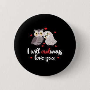 Badge Rond 5 Cm Oiseaux doux Oiseau Oiseau gardien Valentines Jour