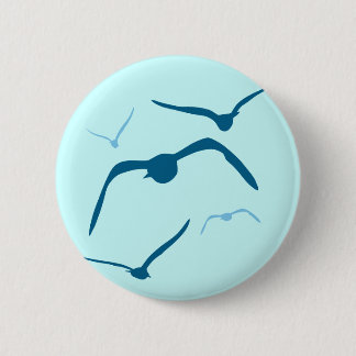 Badge Rond 5 Cm Oiseaux en vol
