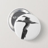 Badge Rond 5 Cm Oiseaux marins Abstraits (Devant & derrière)