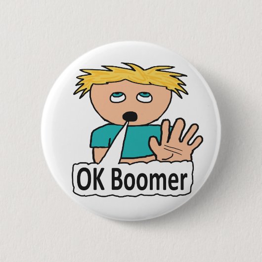 Badge Rond 5 Cm OK Boomer (Devant)