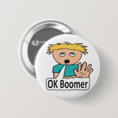 Badge Rond 5 Cm OK Boomer (Devant & derrière)