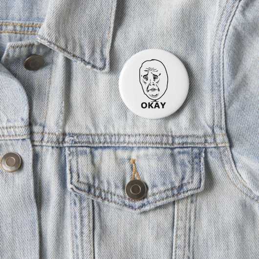 Badge Rond 5 Cm OK Guy Meme (En situation)