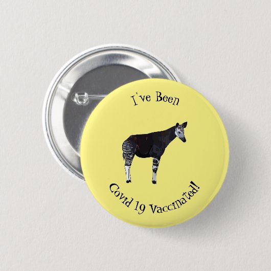 Badge Rond 5 Cm Okapi (Devant & derrière)