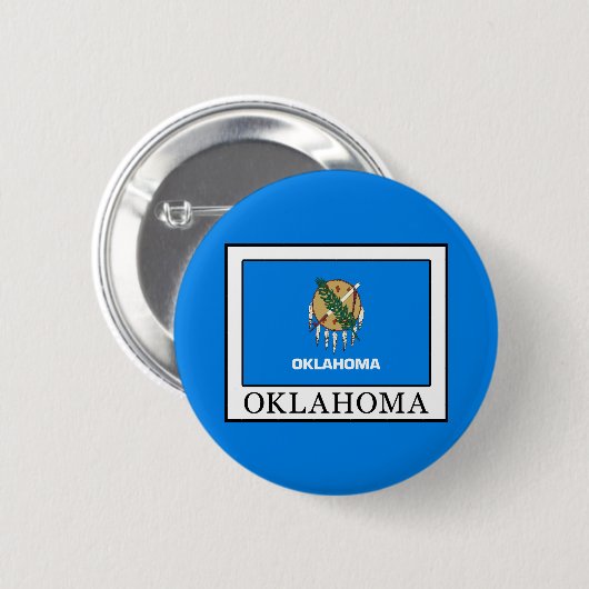 Badge Rond 5 Cm Oklahoma (Devant & derrière)