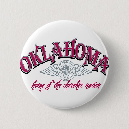 Badge Rond 5 Cm Oklahoma (Devant)