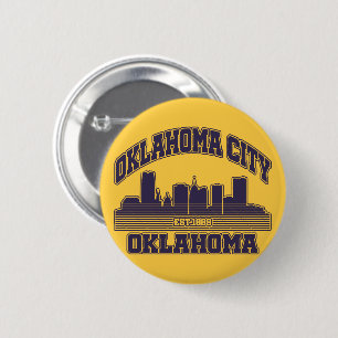 Badge Rond 5 Cm Oklahoma City, Oklahoma