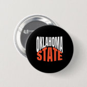 Badge Rond 5 Cm Oklahoma State (Devant & derrière)