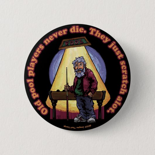 Badge Rond 5 Cm Old Pool (Devant)