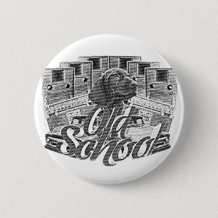 Badge Rond 5 Cm Old School