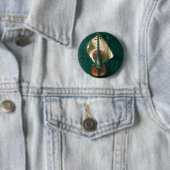 Badge Rond 5 Cm Old Violon Still Life par William Michael Harnett (En situation)