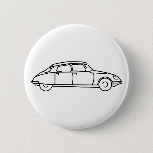 Badge Rond 5 Cm Oldtimer Citroen (Devant)