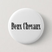 Badge Rond 5 Cm Oldtimer Deux chevaux 2CV (Devant)