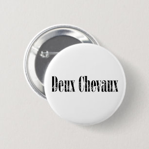Badge Rond 5 Cm Oldtimer Deux chevaux 2CV