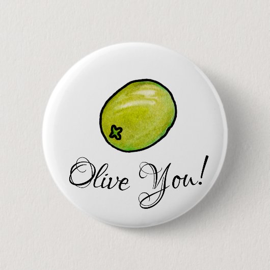 Badge Rond 5 Cm Olive (Devant)
