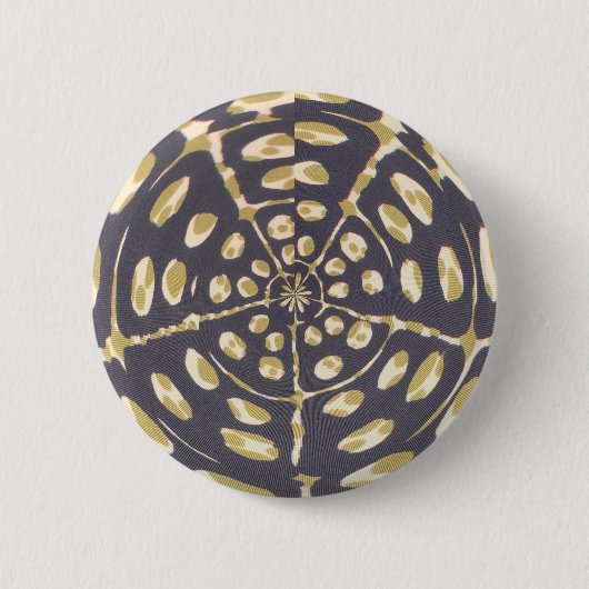 Badge Rond 5 Cm Olive Green Polka Point Radial Motif Art Imprimer (Devant)