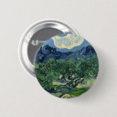 Badge Rond 5 Cm Olive Trees par Van Gogh (Devant & derrière)