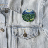 Badge Rond 5 Cm Olive Trees par Van Gogh (En situation)