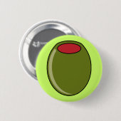 Badge Rond 5 Cm Olive verte (Devant & derrière)